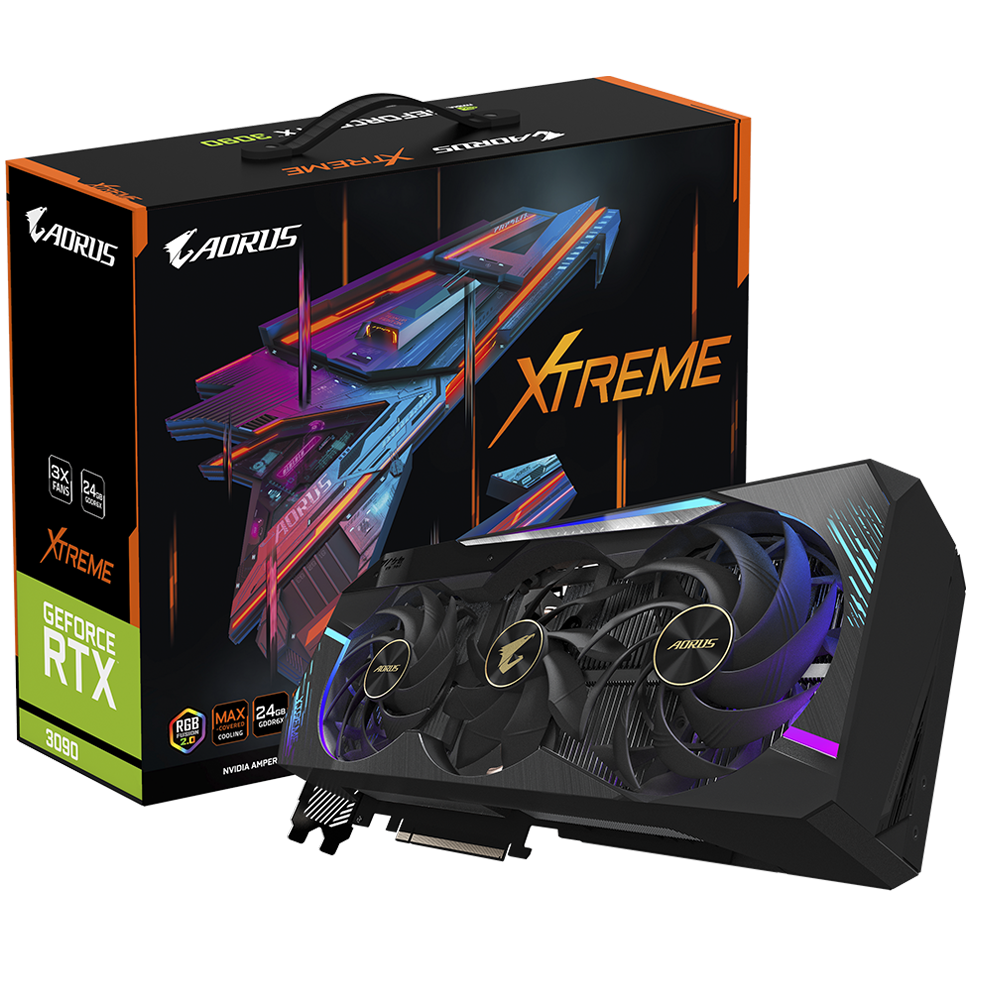 AORUS GeForce RTX 3090 XTREME 24G 24GB 384-Bit GDDR6X Video Card