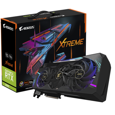 AORUS GeForce RTX 3090 XTREME 24G 24GB 384-Bit GDDR6X Video Card AORUS GeForce RTX 3090 XTREME 24G 24GB 384-Bit GDDR6X Video Card