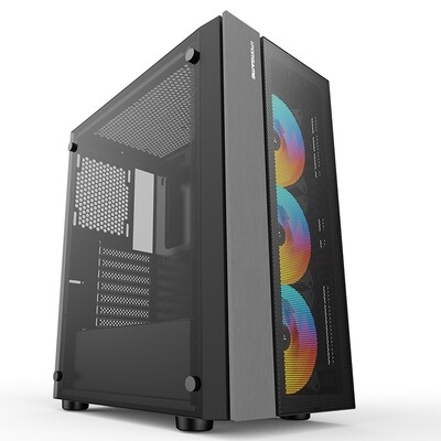 iForgame FTW Tempered Glass Case ( Free 3x ARGB 120mm Fans )