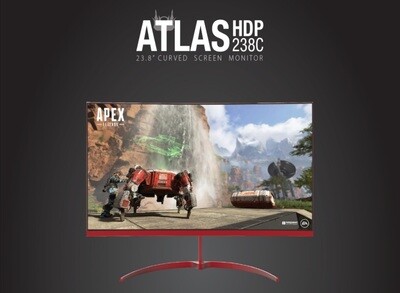 GAMDIAS ATLAS HDP238C 24" CURVED 165HZ FREESYNC/GSYNC COMPATIBLE HDMI DP GAMDIAS ATLAS HDP238C 24" CURVED 165HZ FREESYNC/GSYNC COMPATIBLE HDMI DP