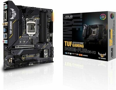 ASUS TUF Gaming B460M-Plus WiFi 6 LGA1200 (Intel 10th Gen) Micro ATX Gaming Motherboard (Intel 1Gb LAN, USB 3.2 gen 1 Front Panel Connector, addressable Gen 2 RGB Header, Aura Sync) ASUS TUF Gaming B460M-Plus WiFi 6 LGA1200 (Intel 10th Gen) Micro ATX Gaming Motherboard (Intel 1Gb LAN, USB 3.2 gen 1 Front Panel Connector, addressable Gen 2 RGB Header, Aura Sync)