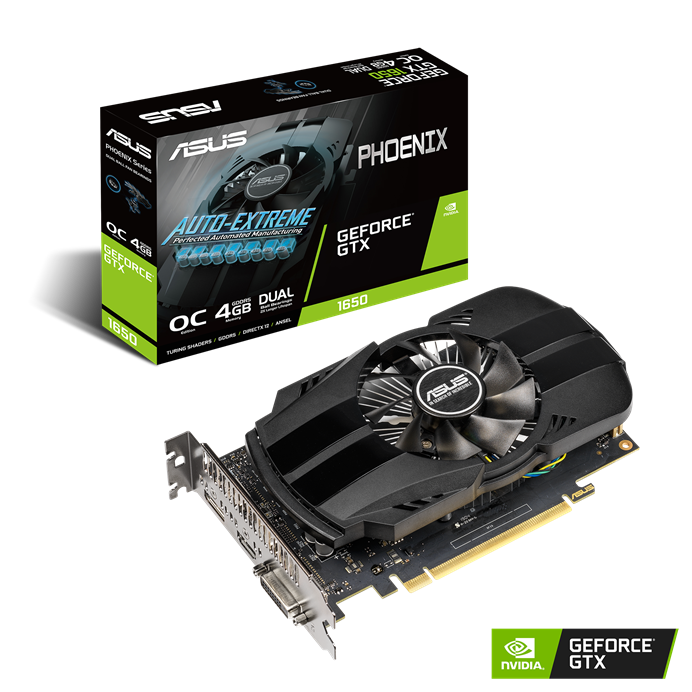 ASUS Phoenix GeForce® GTX 1650 OC edition 4GB GDDR6 128-bit Video Card