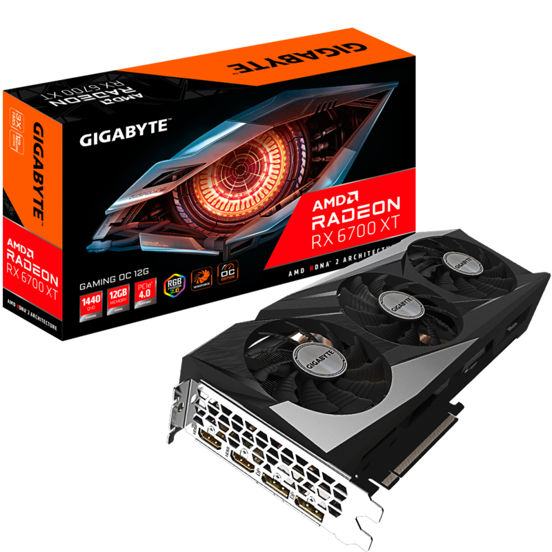 GIGABYTE Radeon™ RX 6700 XT GAMING OC 12G Video Card