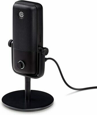 Elgato Wave: 1 Premium USB Condenser Microphone and Digital Mixing Solution, Anti-Clipping Technology, Tactile Mute, Streaming and Podcasting
