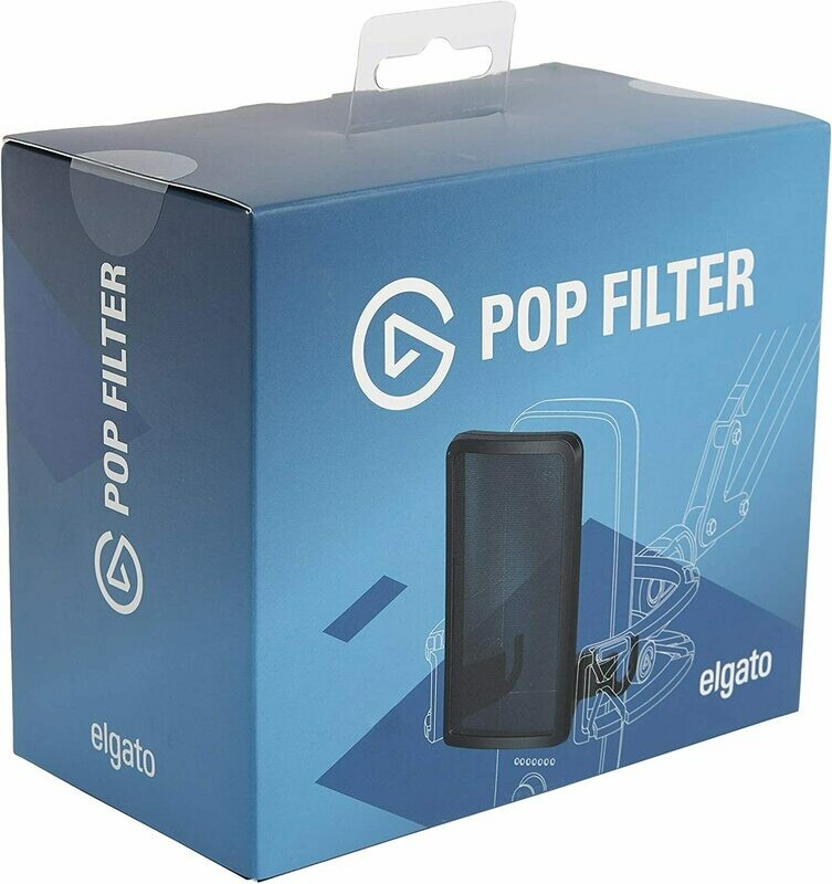 Elgato Wave Pop Filter: Anti-plosive Noise Shield Eliminates Pops and Hisses, Dual-layer Steel Mesh with Magnetic Attachment Points, Custom Built for Elgato Wave Microphones