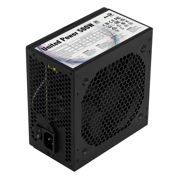 AEROCOOL UNITED POWER 500W 80 Plus White Power Supply