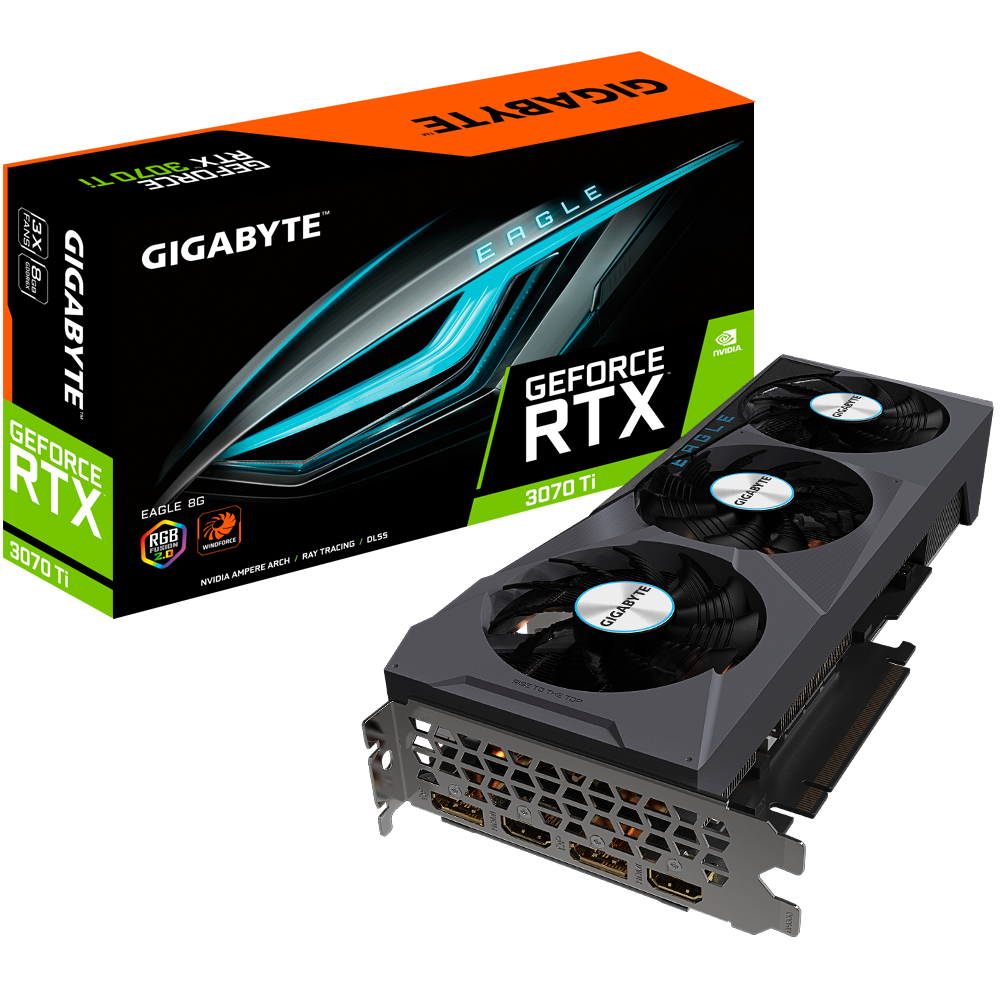 Gigabyte GeForce RTX 3070 Ti Eagle 8GB GDDR6X Video Card PCI Express 4.0 HDCP Ready Video Card