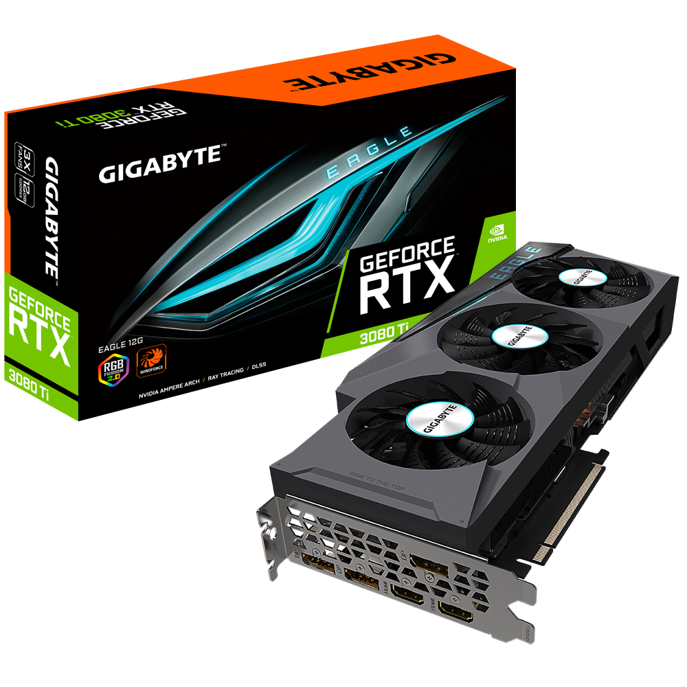 GIGABYTE GeForce RTX™ 3080 Ti EAGLE 12G GDDR6X Video Card PCI Express 4.0 HDCP Ready Video Card
