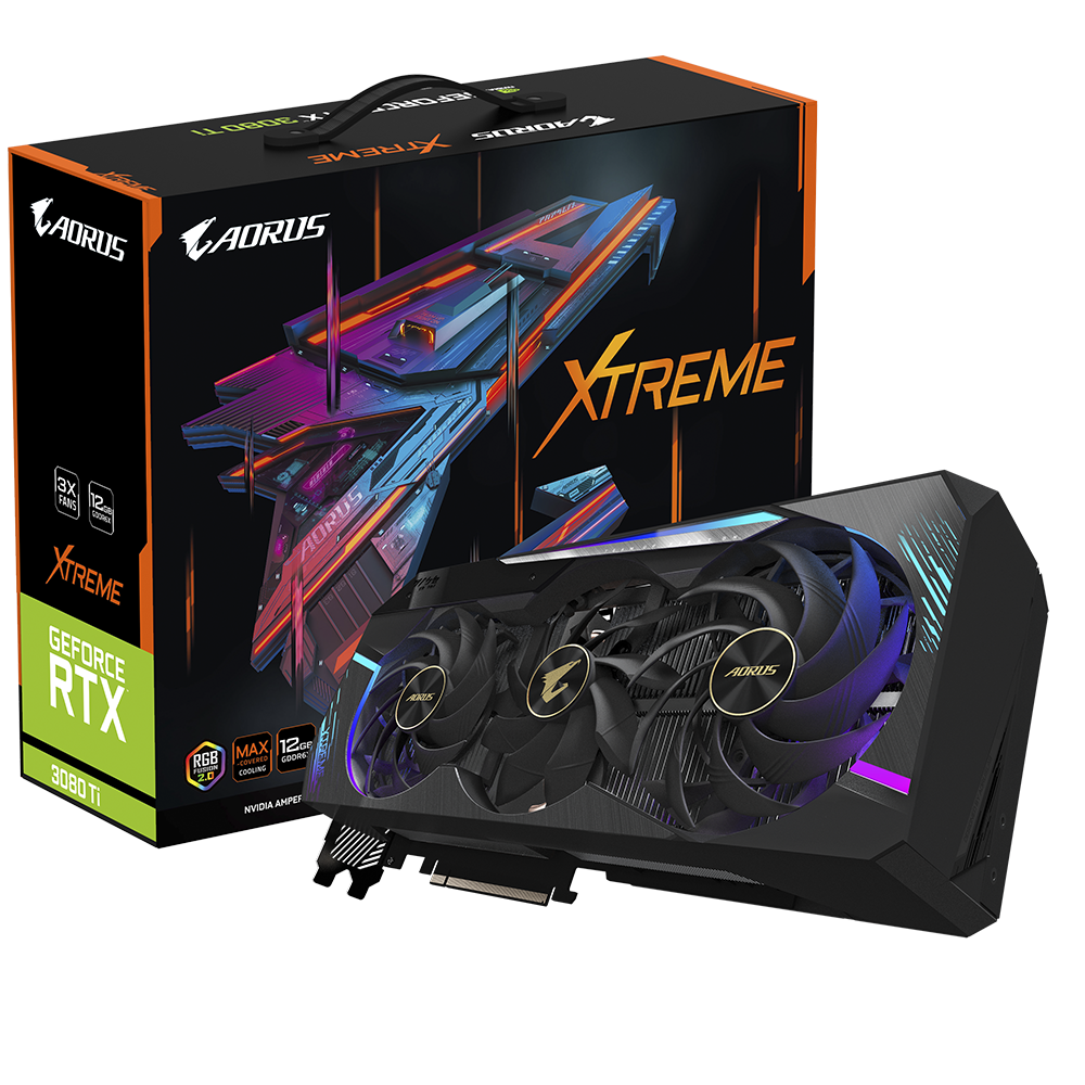 AORUS GeForce RTX™ 3080 Ti XTREME 12G GDDR6X Video Card PCI Express 4.0 HDCP Ready Video Card