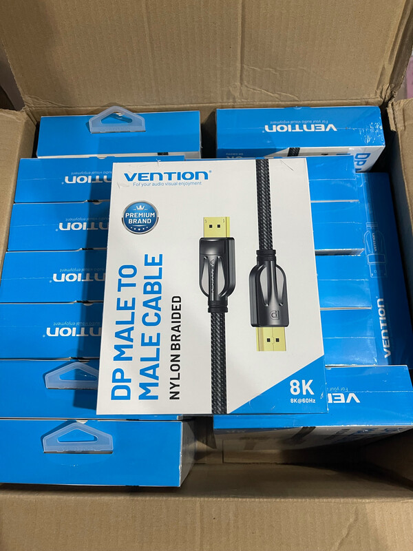 Vention DisplayPort Cable 8K 60Hz DisplayPort to DisplayPort Cable 2m Length for Video PC Laptop TV Projector Display Port 1.4 DP Cable
