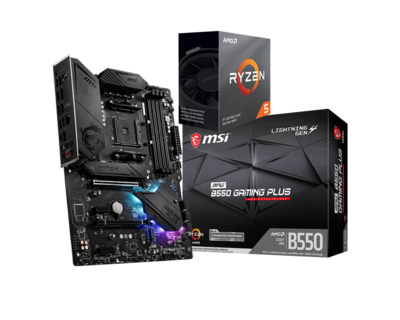 AMD RYZEN 5 3500 6-Core 3.6 GHz (4.1 GHz Max Boost) + MSI MPG B550 Gaming PLUS Bundle
