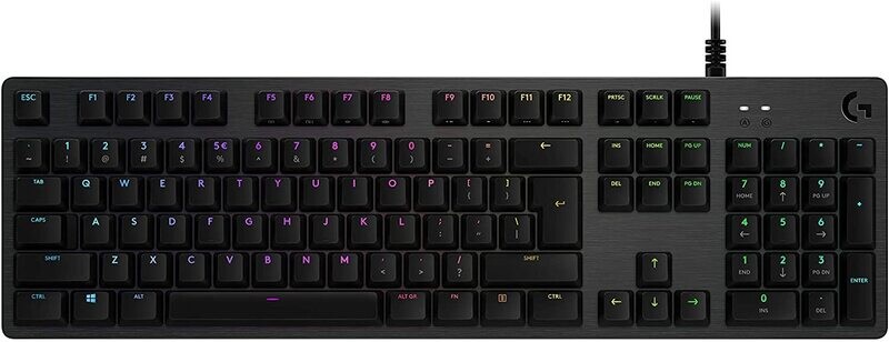 Logitech G512 Carbon GX Blue Clicky RGB Mechanical Gaming Keyboard