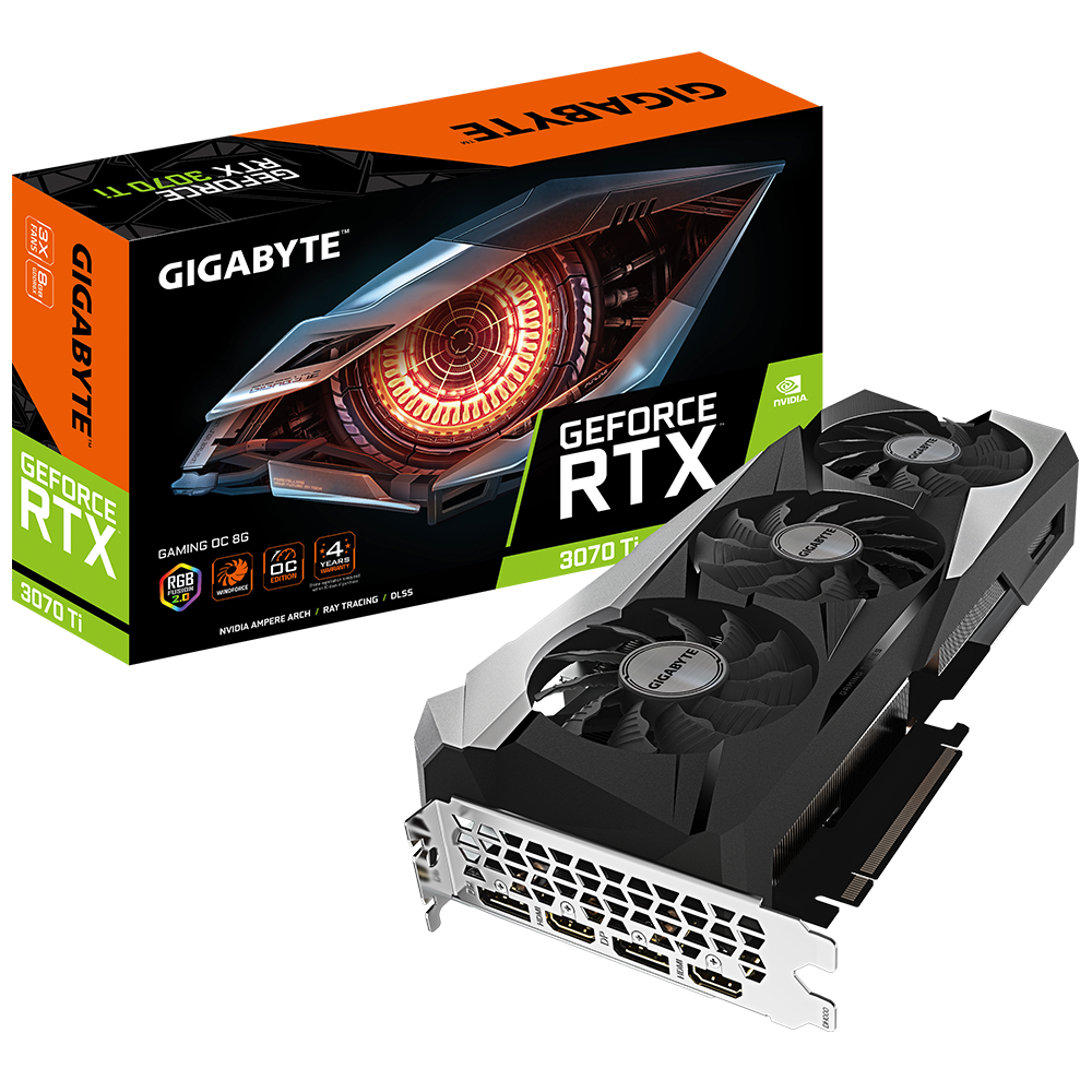 GIGABYTE GeForce RTX™ 3070 Ti GAMING OC 8G GDDR6X 256-Bit Video Card