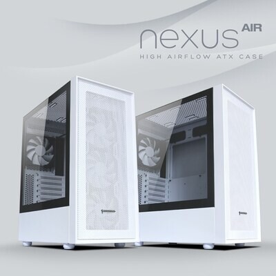 Tecware Nexus Air Tempered Glass Case ( Free 4x 120mm Fans )