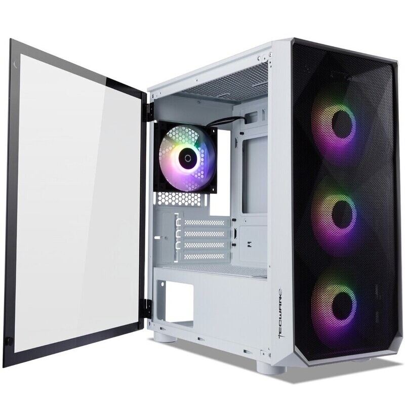 Tecware Forge M Omni ARGB MATX TG Gaming Case ( Free 4x 120mm ARGB Fans )