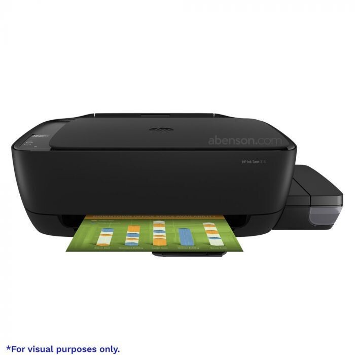 HP INK TANK Printer  All-in-One Printer (Print, Copy, Scan)
Flatbed 216 x 297mm
Black: up to 7 cpm
Colour: up to 2 cpm
USB connectivity