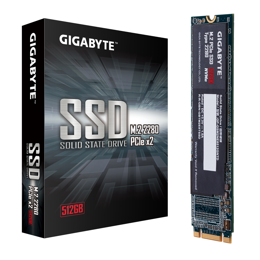 GIGABYTE M.2 512GB PCIe NVME SSD