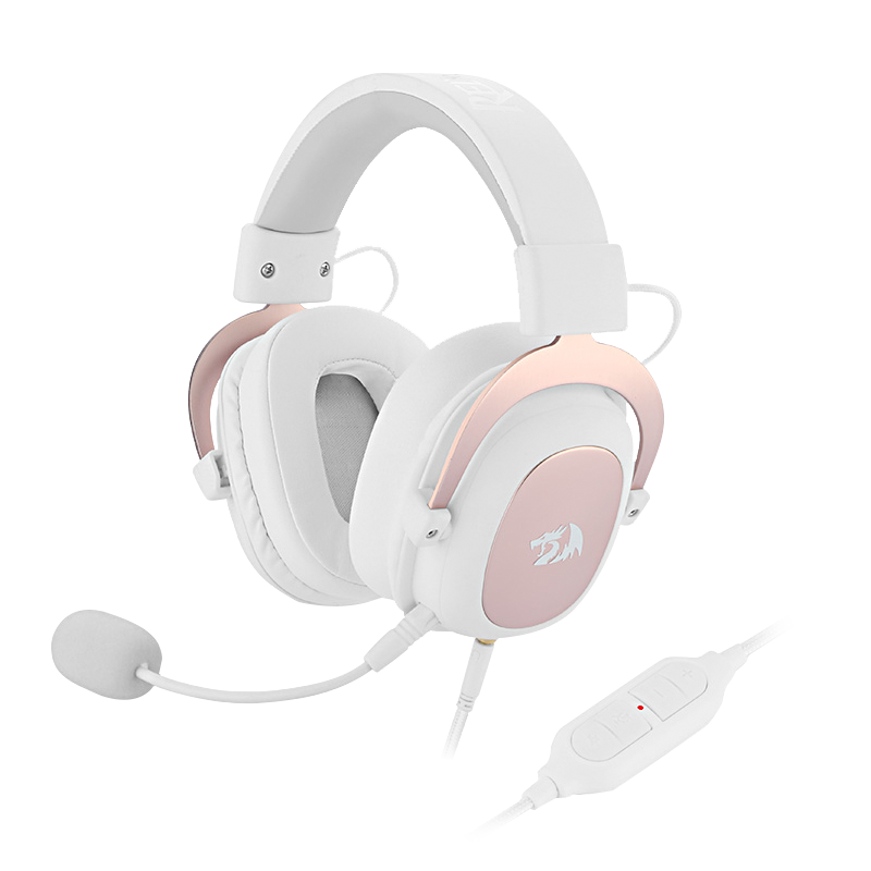 Redragon Zeus H510 Gaming Headset, Colors: White Pink