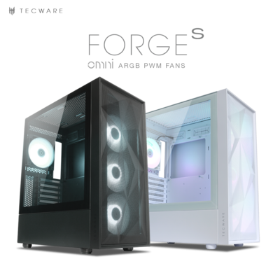 Tecware Forge S Omni ARGB ATX TG Gaming Case ( Free 4x 120mm ARGB Fans )