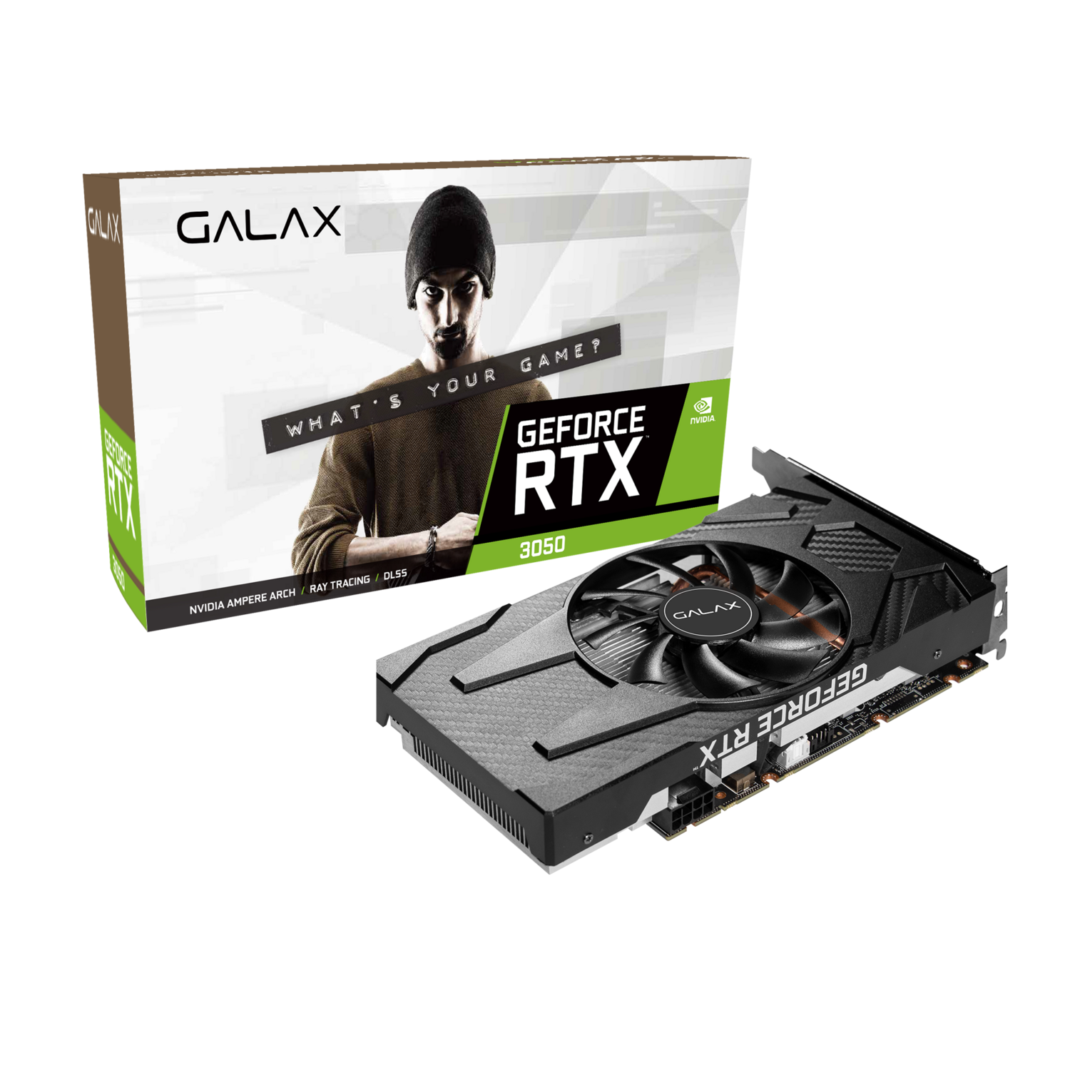 GALAX GeForce RTX 3050 (1-Click OC) 8GB GDDR6 Video Card