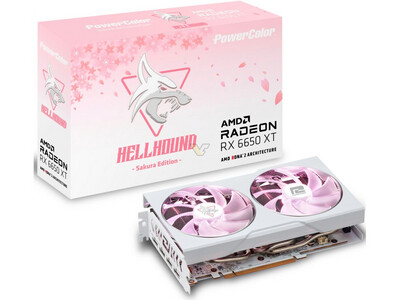 Hellhound Sakura AMD Radeon RX 6650 XT 8GB GDDR6 Video Card