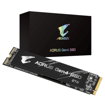 AORUS Gen4 SSD 2TB PCIe 4.0 3D TLC NAND Flash NVME SSD