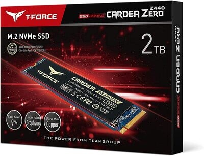 TEAMGROUP T-Force CARDEA Zero Z440 2TB DRAM SLC Cache, 3D TLC NAND, NVMe PCIe Gen4 M.2 2280 Gaming SSD