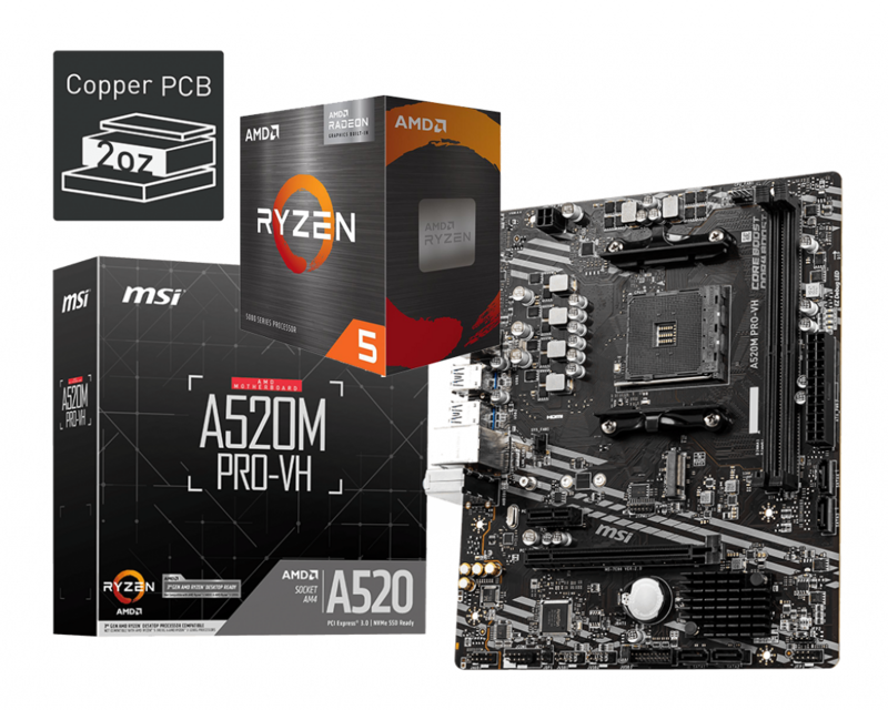 (新品）MSI A520M-A PRO ＋RYZEN 5 5600G CPU Amazon.com: MSI A520M-A PRO Gaming Motherboard (AMD Ryzen 5000