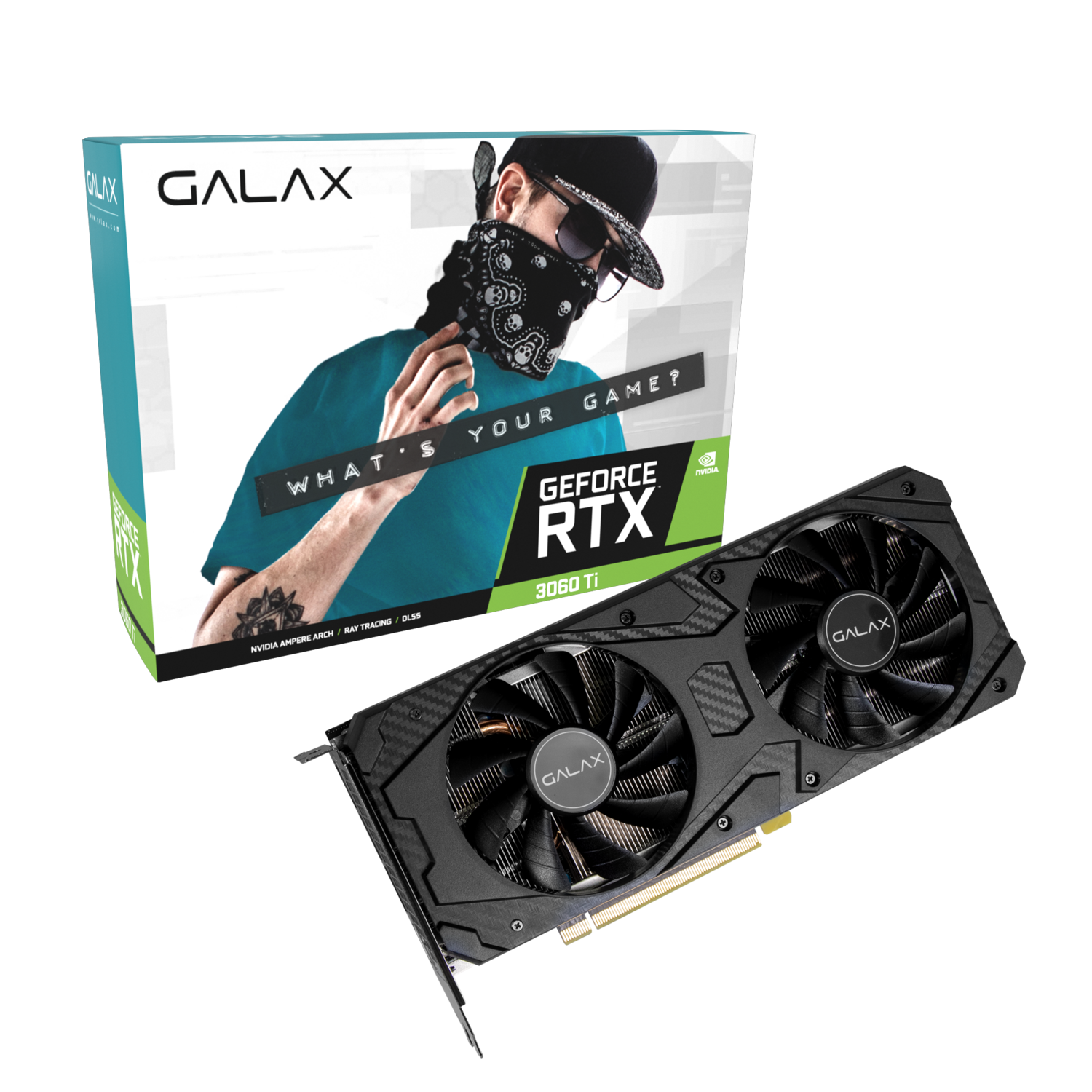 GALAX GeForce RTX 3060 Ti LHR (1-Click OC) 8GB 192-bit GDDR6 Video Card