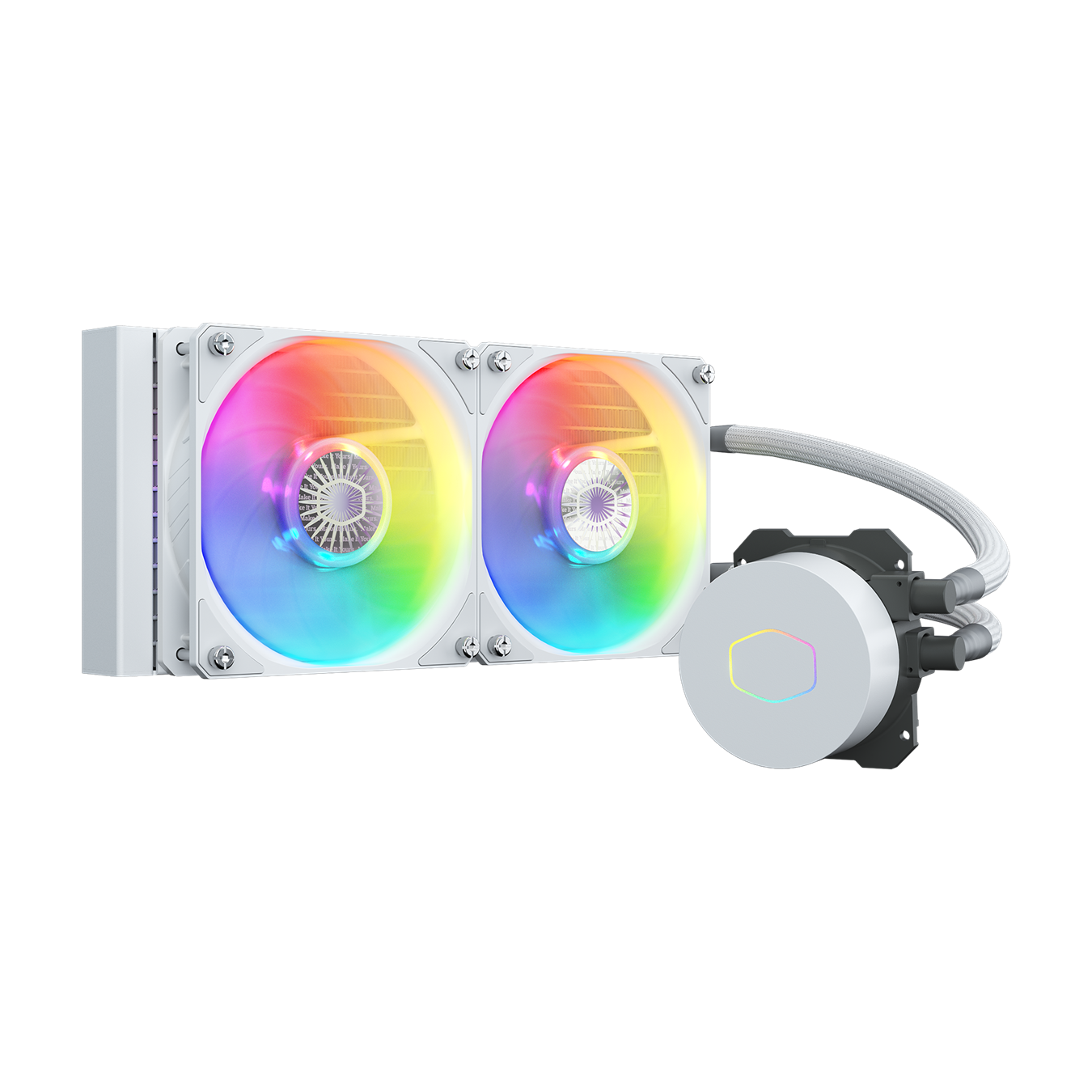 COOLERMASTER MasterLiquid ML240L ARGB V2 AIO Liquid CPU Cooler, Colors: White