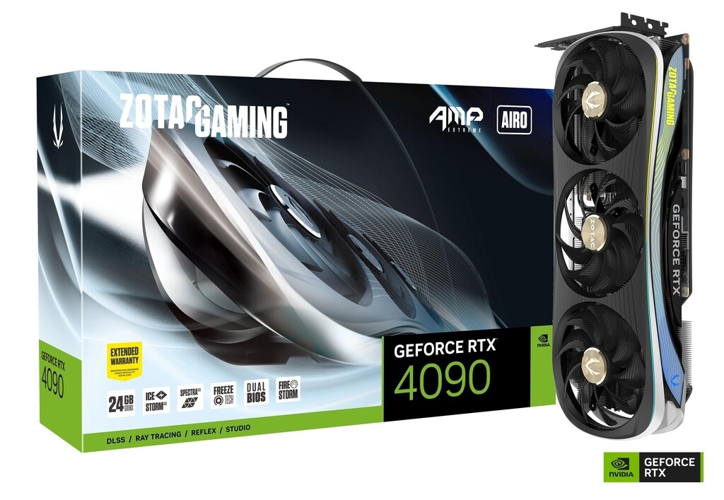 ZOTAC GAMING GeForce RTX 4090 AMP Extreme AIRO GDDR6X 384-bit DP*3/HDMI 2.1