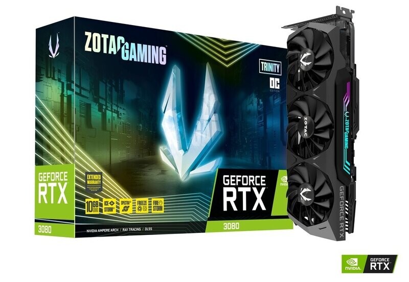 ZOTAC GAMING GeForce RTX 3080 Trinity OC LHR 10GB GDDR6X Video Card