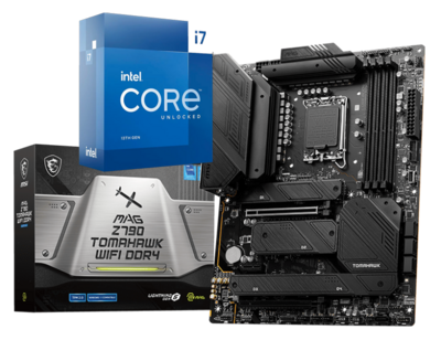 Intel Core I7-13700K 16 Cores 24 Threads Raptor Lake LGA1700 Processor + MSI MAG Z790 TOMAHAWK WIFI DDR4 GAMING MOTHERBOARD