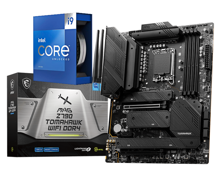 Intel Core i9-13900K 24 Cores 32 Threads Raptor Lake LGA1700 Processor + MSI MAG Z790 TOMAHAWK WIFI DDR4 GAMING MOTHERBOARD