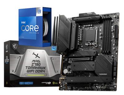 Intel Core i9-13900K 24 Cores 32 Threads Raptor Lake LGA1700 Processor + MSI MAG Z790 TOMAHAWK WIFI DDR4 GAMING MOTHERBOARD