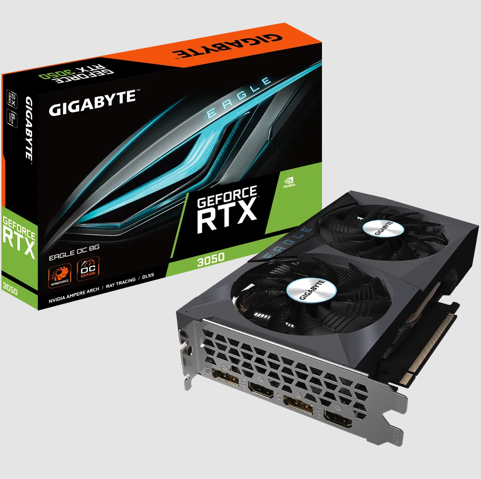 Gigabyte GeForce RTX™ 3050 EAGLE OC 8GB GDDR6 Video Card