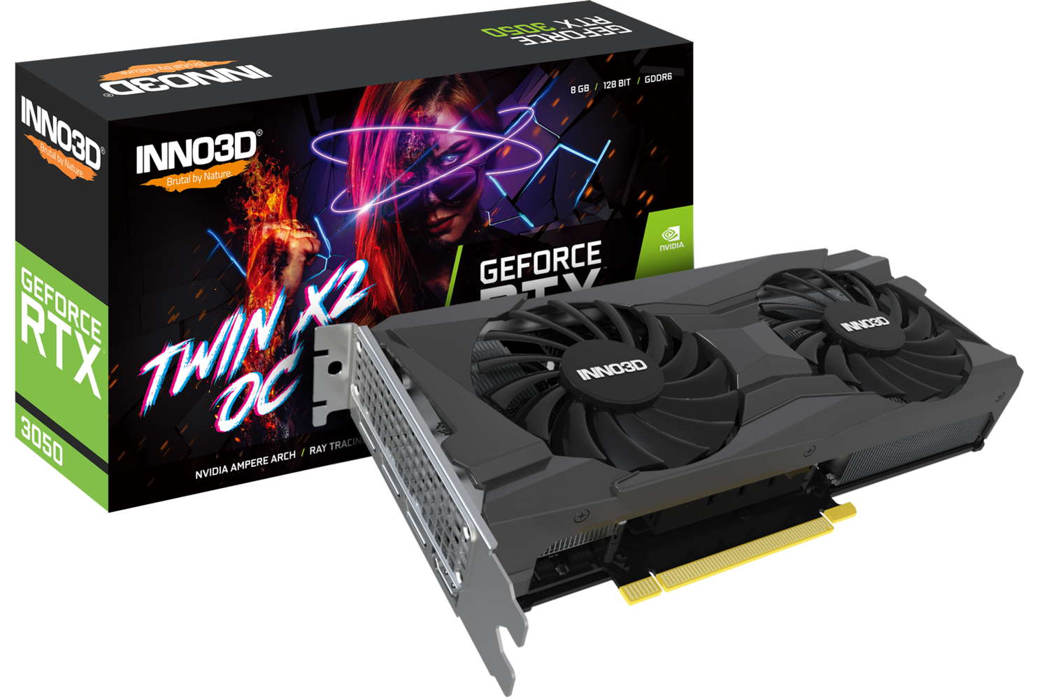 INNO3D GEFORCE RTX 3050 TWIN X2 OC 8GB GDDR6 Video Card
