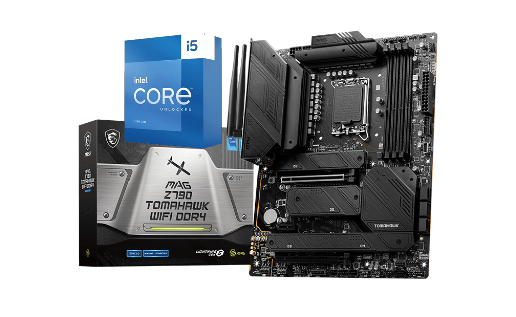 Intel Core I5-13600K 14 Cores 20 Threads Raptor Lake LGA1700 Processor + MSI MAG Z690 TOMAHAWK WIFI DDR4 GAMING MOTHERBOARD