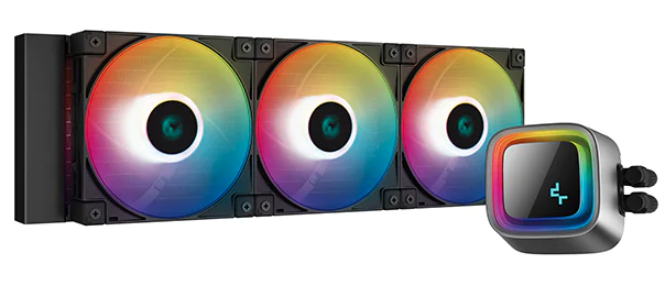 DeepCool LS720 360mm A-RGB PWM Fans Liquid CPU Cooler, Colors: Black