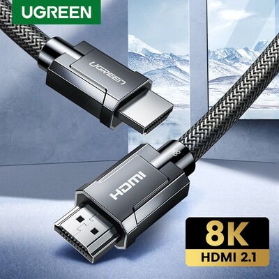 UGREEN HDMI 2.1 Cable 8K/60Hz 4K/120Hz 1440p/144hz 48Gbps HDCP2.2 HDMI Cable Cord for PS5 PS4 Splitter Switch Audio Video Cable 8K HDMI 2.1