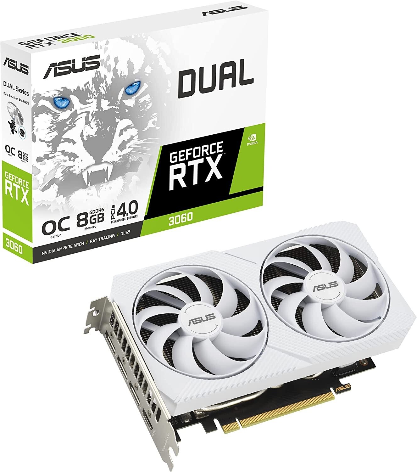 ASUS Dual GeForce RTX 3060 V2 OC Edition 8GB 128-bit GDDR6 Video Card