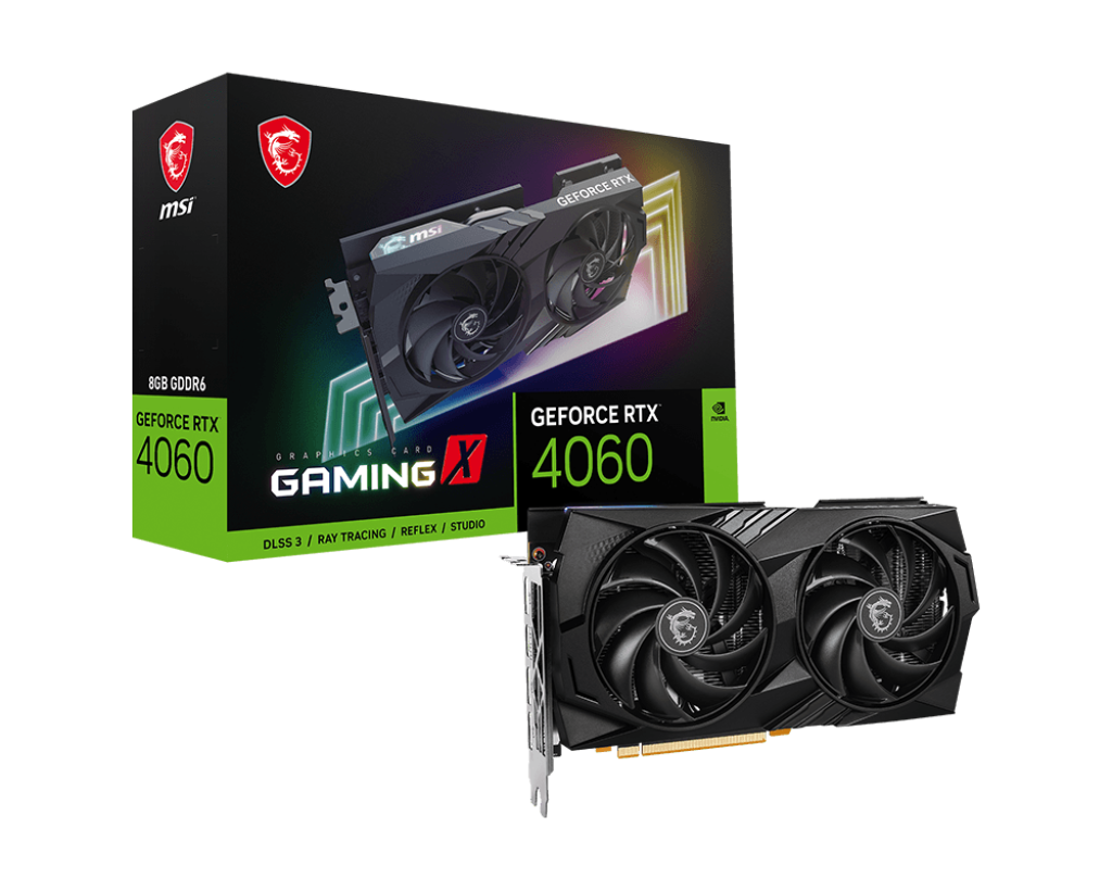 MSI GeForce RTX™ 4060 GAMING X 8G GDDR6 128-bit Video Card