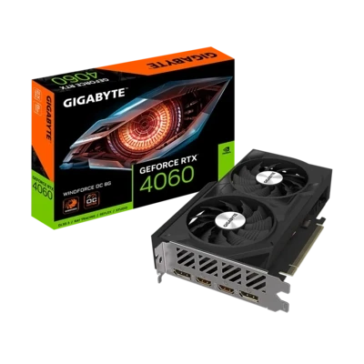 GIGABYTE GeForce RTX™ 4060 WINDFORCE OC 8G GDDR6 128-bit Video Card