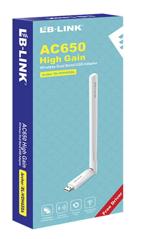 LB-LINK AC650M High Gain Wireless Dual Band USB Adapter LB-LINK AC650M High Gain Wireless Dual Band USB Adapter