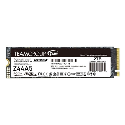 TEAMGROUP 2TB Z44A Series M.2 en4x4 with NVMe PCIe 5000 mbps SSD