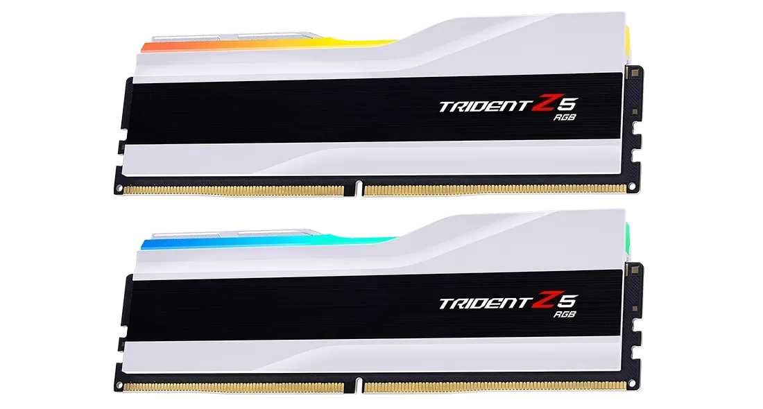 G.Skill Trident Z5 RGB White 32GB (2x16GB) 6000MHz CL36-36-36-96 1.35V DDR5 Memory Kit