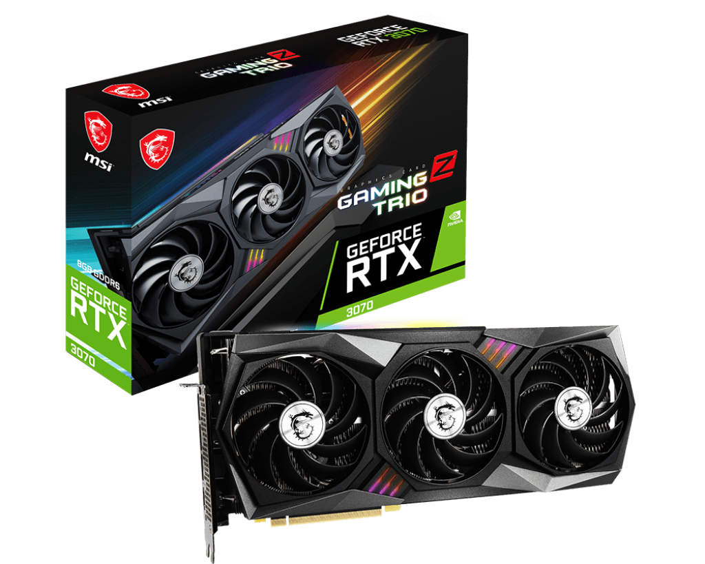 MSI GeForce RTX 3070 GAMING Z TRIO LHR 8GB 256-Bit GDDR6 PCI Express 4.0 HDCP Ready Video Card