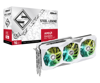 ASRock AMD Radeon™ RX 7800 XT Steel Legend 16GB OC 16GB GDDR6 Graphics Card