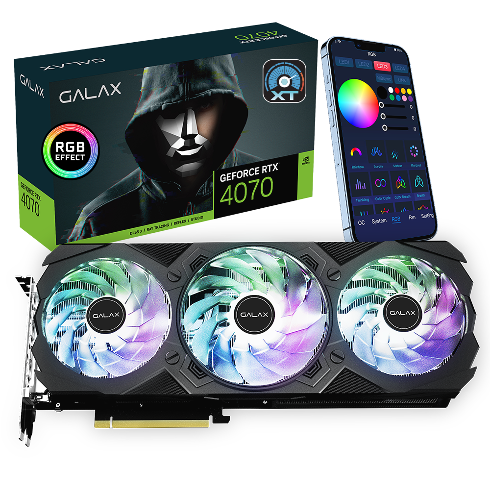 Galax GeForce RTX 4070 EX Gamer 12GB GDDR6X 192-bit Graphics Card