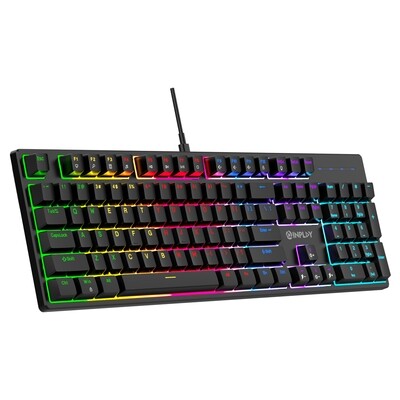 Inplay NK1040B Mechanical Gaming Keyboard 104 Keys Blue Switch With RGB Light For Pc Laptop Computer